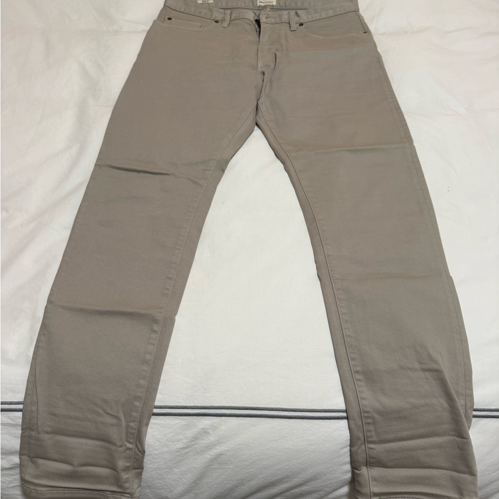 Todd Snyder Men's Beige Slim Jeans